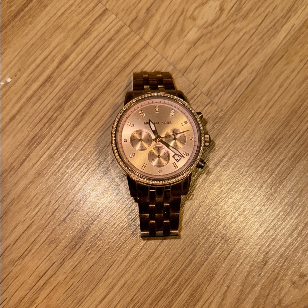 Michael Kors Rose Gold Chronograph Watch